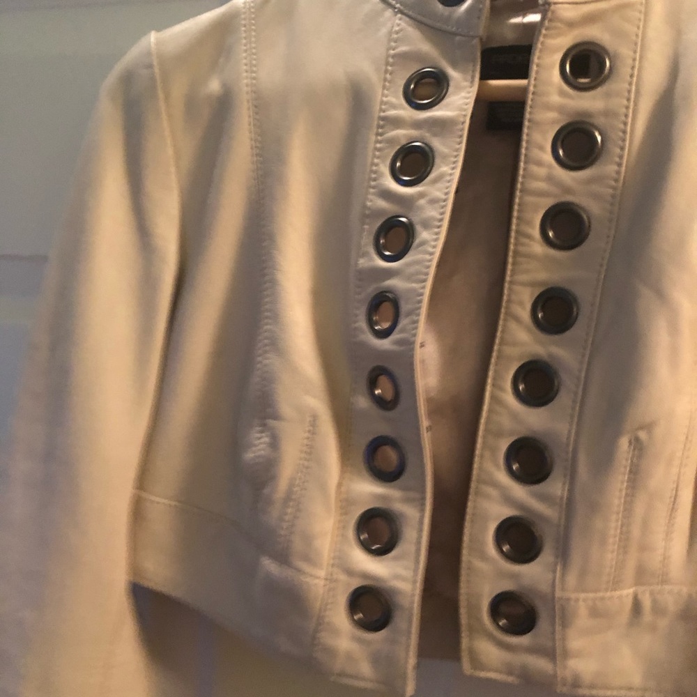 Cropped Leather Jacket